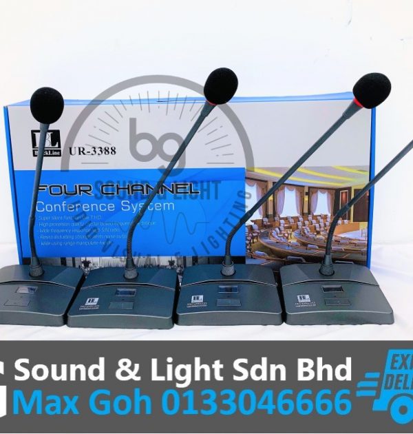 Blackline Ur3388 Four Wireless Desk Microphone System Set 4